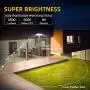 Amico 3 Head LED Security Lights Motion Sensor Outdoor Adjustable 40W, 3500LM, 5000K, IP65 Waterproof, ETL Certified, Exterior Flood Light for Garage, Yard(White)