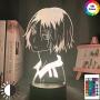 Volleyball!! 3D Led Night Light Anime Kozume Kenma Bedroom Decoration Night Light Kid Children Birthday Table Lamp Gift Haikyuu Kenma Light (16 Color with Remote)