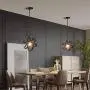 Industrial Pendant Light, Vintage Spherical Pendant Light Fixture with 39.3 Inches Adjustable Metal Chain 1 Pack