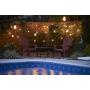 Bulbrite 14 ft, 10-Socket Decorative Kit with Clear Incandescent STRING10/E26/BLACK-S14KT Indoor and Outdoor String Lights, Foot, Black