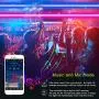 Micomlan 50ft/15M Led Strip Lights,Music Sync Color Changing RGB LED Strip Lights Built-in Mic, Bluetooth app Controlled LED Lights Rope Lights, 5050 RGB LED Light Strip(APP+Remote+Mic+3 Button )