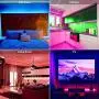 LED Strip Lights 50FT/15M, ATOPSUN Music Sync Color Changing 5050 RGB LED Light Strips Kit, App Control with Remote, Sensitive Built-in Mic Bluetooth Controller for Home Bedroom Kitchen TV Party