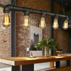 Creative Chandelier Retro Industrial Bar Shop LightsE27 5pcs Antique Pendant Light Retro Industry Steampunk Light Ceiling Lighting Suit for Living Room Bedroom Dining Room Bar Restaurant