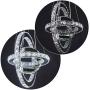 TongLan Modern LED Chandelier Lighting 3 Rings Stainless Steel Crystal Pendant Light Fixtures Dining Room Living Room Contemporary Chandeliers
