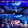 Galaxy Projector 3 in 1 Ocean Wave Projector Night Light Star Projector with Remote Control Voice Control, Nebula Cloud Mini 360 Pro Light for Bedroom Ceiling Car Kid Adult Gift with 43 Light Modes