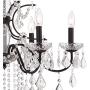 Beverly Dark Bronze Chandelier 26'' Wide Clear Crystal 6-Light Fixture for Dining Room House Foyer Kitchen Island Entryway Bedroom Living Room - Vienna Full Spectrum