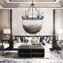 Sivilynus Round 6 Lights Black Farmhouse Chandelier Classic Ceiling Hanging Vintage Rustic Light Fixture for Dining Room Living Room Foyer Porch Kitchen Island