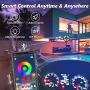 LED Strip Lights, Bluetooth Color Changing Light Strips with Music Rhythm 300LEDs 5050 RGB LED Strip Lights 32.8 FT APP Control IR Remote Control 29 Scenes Mode Led Light for Bedroom TV Party Home