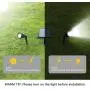 YINGHAO Solar Spot Lights with Separated Upgrade Solar Panel, IP65 Waterproof, Solar-Powered LED Landscape Spotlights, 2-in-1 Installation, for Garden Yard Flag Pole Tree Wall Ground, White, 2 Lights