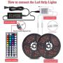 Led Strip Lights, 32.8ft LED Strip Light with 600pcs 3528 LED Chips, Flexible Color Changing LEDs Light Strips with DIY Remote IP65 Waterproof, 12V Safety Power Supply for Home, Bedroom, Kitchen