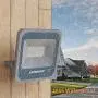 LEPOWER 150W LED Flood Light with Plug - 15000LM Super Bright Work Light Outdoor - 6000K White Light, IP66 Waterproof Exterior Floodlight - Outdoor Light for Backyard, Basketball Court, Playground