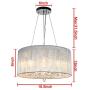 DINGGU Contemporary Pendant Chandelier Lighting with Cylinder Lamp Shade Modern Lighting Fixtures