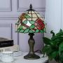 Tiffany Elegant Floral W8 Inches Table Lamp Two Beautiful Roses Taking Natural Beauty to Your Home Antique Bedside Table Reading Light Living Room Art Crafts Gifts Mural Times