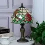 Tiffany Elegant Floral W8 Inches Table Lamp Two Beautiful Roses Taking Natural Beauty to Your Home Antique Bedside Table Reading Light Living Room Art Crafts Gifts Mural Times