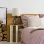 HAITRAL Modern Farmhouse Lamps - Black Metal Table Lamps with Hollowed Out Base , Bedside Lamps Set of 2 with Linen Fabric Lampshade for Bedrooms, Living Room HAITRAL Modern Farmhouse Lamps - Black Metal Table Lamps with Hollowed Out Base , Bedside Lamps Set of 2 with Linen Fabric Lampshade for Bedrooms, Living Room