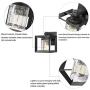 TENGXIN Outdoor Wall Sconce,Wall Lantern,Proch Light,Black Finished with Crackle Glass Shade UL Listed,1 Pack,Suitable for Garden & Patio Lights