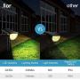 Jior Solar Landscape Spot Lights Outdoor 32 LED IP65 Waterproof Wireless Lights for Garden Yard Driveway Walkway Pool Patio (Warm White-2 Pack)