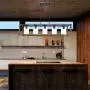 VINLUZ Wood Chandeliers Farmhouse Rectangle Pendant 5 Light Natural Wooden Frame Clear Glass Shade Modern Dining Room Lighting Black Walnut Color Industrial Kitchen Island Foyer Light Fixture Hanging