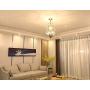 Ganeed Crystal Chandeliers,Vintage Pendant Lighting Crystal Chandelier Lighting Fixtures with 8 Lights,Ceiling Light Fixture for Living Room Bedroom Restaurant Porch Hallway (Gold)