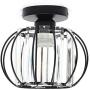 Modern Creative Cage Crystal Ceiling Lamp Black Embedded Installation Ceiling Chandelier Pendant Lamp Home Decoration Kitchen Dining Living Room Ceiling Lamp Lighting Fixture 20W