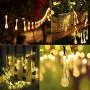 Outdoor Solar String Lights 25.7 Feet 40 Led Water Drop Solar Powered Lights with 8 Modes, Waterproof Fairy Crystal Lights for Patio Garden Yard Tree Wedding Party Decor (Warm White) Outdoor Solar String Lights 25.7 Feet 40 Led Water Drop Solar Powered Lights with 8 Modes, Waterproof Fairy Crystal Lights for Patio Garden Yard Tree Wedding Party Decor (Warm White)