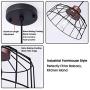 Farmhouse Wire Cage Pendant Light Black Caged Pendant Light Fixture for Kitchen Island Coastal Metal Hanging Light Rustic Wood Final for Christmas Gift,Hallway,Dining Room,Balcony,Garage,Basement Farmhouse Wire Cage Pendant Light Black Caged Pendant Light Fixture for Kitchen Island Coastal Metal Hanging Light Rustic Wood Final for Christmas Gift,Hallway,Dining Room,Balcony,Garage,Basement