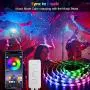LED Strip Lights, SNIMICS 50FT/15M Music Sync RGB LED Strip 5050SMD Color Changing Rope Lights Flexible Tape Light Kit Bluetooth Controller+ 44 Key Remote LED Lights for Bedroom Home Party