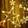 BHCLIGHT 12 Stars 138 LED Star Lights, Star String Lights for Bedroom with 8 Lighting Modes, Waterproof Fairy Lights for Bedroom, Wedding, Party, Christmas Decorations Lights - Warm White