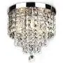 SUNLIHOUSE Modern Crystal Chandelier Ball Fixture Pendant Ceiling Lamp H11.7'' X W9.8'', 3 Light,Mini Modern Chandelier Lighting Fixture for Bedroom, Hallway, Bathroom, Kitchen, Bar