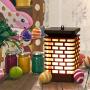 Arzerlize Solar Lanterns Outdoor Hanging, Garden Decorations, led Solar Lights Dancing Flame Patio Decor Pathway Landscape Waterproof auto on/Off Yellow 4/P