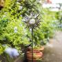 Homeimpro Sun Solar Lights Garden Outdoor,Crackle Glass Globe Stake Lights,Waterproof LED Lights for Garden,Lawn,Patio or Courtyard