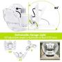 LED Garage Lights, 2 Packs 80W 8000lm Deformable Garage Ceiling Light Basement Lights with 90° Adjustable LED Panels & E26 Holder, Fits for Garage Warehouse Barn Workshop Yard (No Motion Activated)