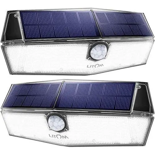 LITOM 200 LED Solar Lights Outdoor, 3 Optional Modes Wireless Motion Sensor Light with 270° Wide Angle, IP67 Waterproof, Easy-to-install Security Lights for Front Door, Yard, Garage, Deck, Porch LITOM 200 LED Solar Lights Outdoor, 3 Optional Modes Wireless Motion Sensor Light with 270° Wide Angle, IP67 Waterproof, Easy-to-install Security Lights for Front Door, Yard, Garage, Deck, Porch