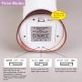 ZEEFO Motion Sensor Light, Wireless PIR Night Lights Portable Retro LED Battery Powered Light for Bedroom, Kids Room (Wood Grain Painted Base Set of 2)
