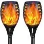 YoungPower Landscape Solar Torch Lights, Waterproof Flickering Flames Torches Lights Outdoor Solar Flame Lights Decoration Lighting Dusk to Dawn Auto On/Off Security Light for Deck Yard Driveway, 2P