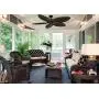 Honeywell Palm Island 52-Inch Tropical Ceiling Fan, Five Palm Leaf Blades, Indoor/Outdoor, Damp Rated, Bronze