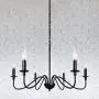 6-Light Black Farmhouse Chandelier Industrial Ceiling Pendant Lighting Fixture Hanging for Kitchen Dining Room Living Room Foyer 6-Light Black Farmhouse Chandelier Industrial Ceiling Pendant Lighting Fixture Hanging for Kitchen Dining Room Living Room Foyer