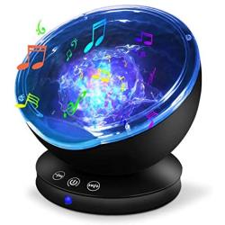 Ocean Wave Projector, Night Light Lamp with Adjustable Lightness, 7 Color Changing Lighting Modes Star Projector, Show LED Night Light Projector, Perfect Choice for Baby Kids Adult Bedroom Decoration