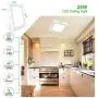 Unicozin 24W Led Ceiling Light 2700K Warm White, 2000LM, 150W Equivalent, 11.8in Square Ceiling Lamp for Kitchen, Bedroom, Living Room, Hallway, Non Dimmable