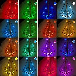 Battery Operated String Lights, 40 LED 16 Colors Globe String Lights USB Powered with Remote, Waterproof Indoor Outdoor Hanging Lights for Bedroom Christmas Camping Party Patio Holiday Decor