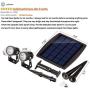 Solar Spot Lights Outdoor, LED Solar Landscape Spotlights, Solar Powered Wall Lights 2-in-1 Waterproof Solar Landscaping Light for Yard Garden Driveway Patio Lawn, Auto On Off Daylight