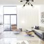 VINLUZ 6-Light Sputnik Chandelier Black Mid Century Modern Ceiling Light Industrial Pendant Lighting for Kitchen Dining Room Living Room