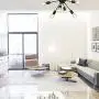 VINLUZ 6-Light Sputnik Chandelier Black Mid Century Modern Ceiling Light Industrial Pendant Lighting for Kitchen Dining Room Living Room