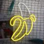 Banana Neon Signs LED Neon Lights Art Wall Decorative Lights Neon Lights for Christmas Room Wall Kids Bedroom Birthday Party Bar Decor 11x19.7 (Warm Yellow Banana)