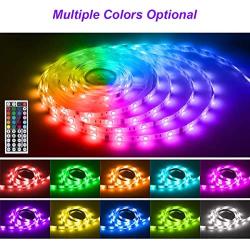 Led Lights,dalattin Led Strip Lights 16.4ft Waterproof Color Changing Multicolor Led Rope Lights with 44 Keys Remote Controller,1 Roll of 16.4ft