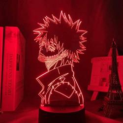 3D Lamp Anime,My Hero Academia Dabi Led Light for Bedroom Decor Cool Manga Gift for Him RGB Colorful Night Light Dabi