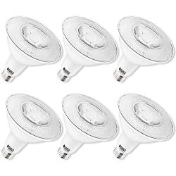 Sunco Lighting 6 Pack PAR38 LED Bulb 13W=100W, 6000K Daylight Deluxe, 1050 LM, Dimmable, Indoor/Outdoor Spotlight, Waterproof - UL & Energy Star Listed