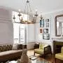 LNC Farmhouse Chandelier, Chandeliers for Dining Rooms, 6-Light Gold Wagon Wheel Chandelier for Living Room, Foyer, 27.5” Dia
