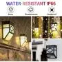 WAKYME Deck Solar Lights Outdoor 8 Packs, Warm White/7 Color Solar Deck Lights Waterproof, 2 Modes Solar Fence Lights, Fence Lighting for Front Door, Backyard, Patio, Stair, Driveway Path Wall Light