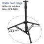 Upgraded Adjustable Tripod Stand for LED Flood Light 6.55 Feet Stainless Steel Heavy Duty LED Work Light Tripod Stand for Auto, Home, Work, Job, Construction, Camping, Indoor and Outdoor Use